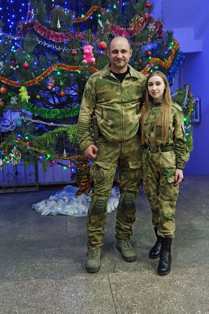 Ульяна Гриднева и с Владимир Жога, командир отдельного разведывательного батальона «Спарта»