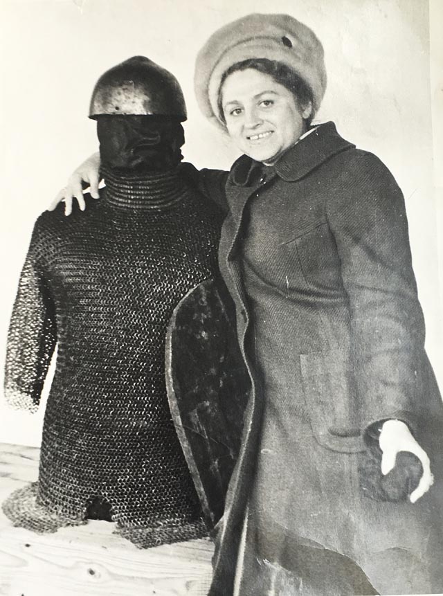 Санитарный день в Псковском музее. 1977 год. 