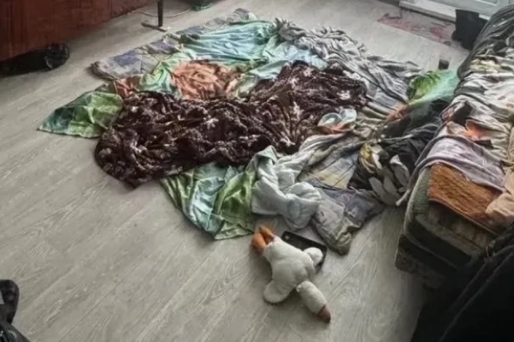 Место в адской квартире, судя по всему, отведённое для малыша