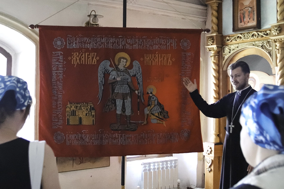 стяг дружины князь Пожарского, народное ополчение, село Пурех Нижегородская область