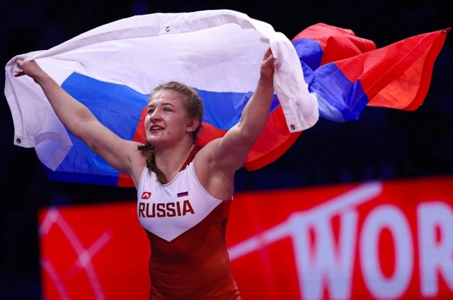 Алина Касабиева после победы.
