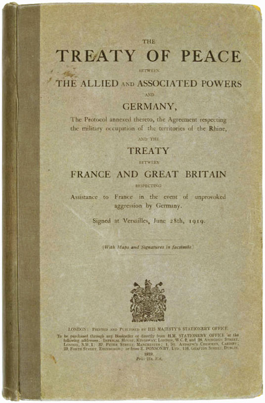 Доклад: Версальский мирный договор (1919 год)