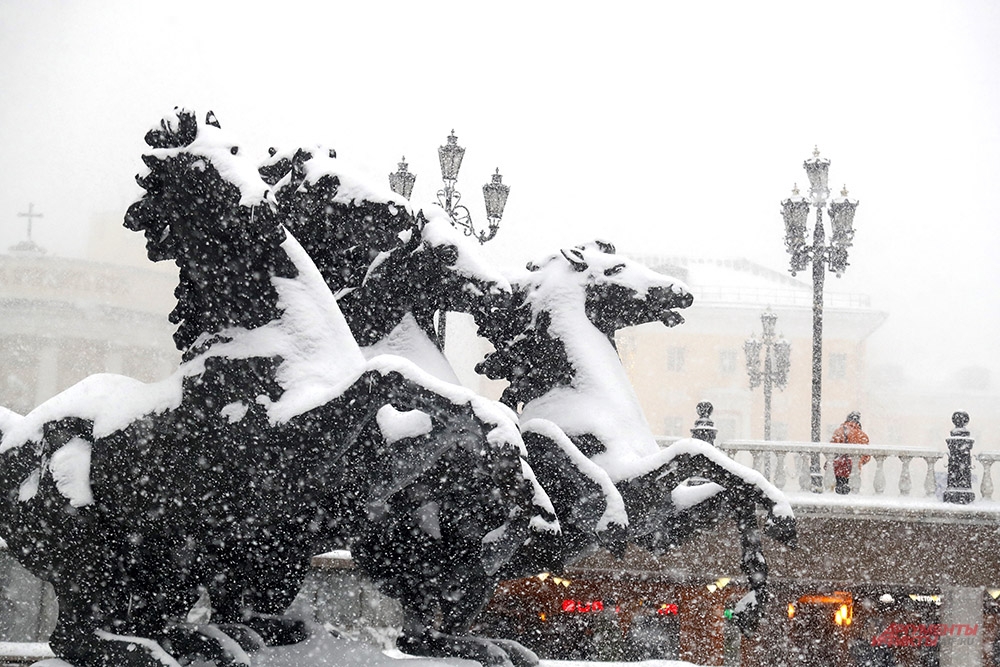 Снегопад в Москве