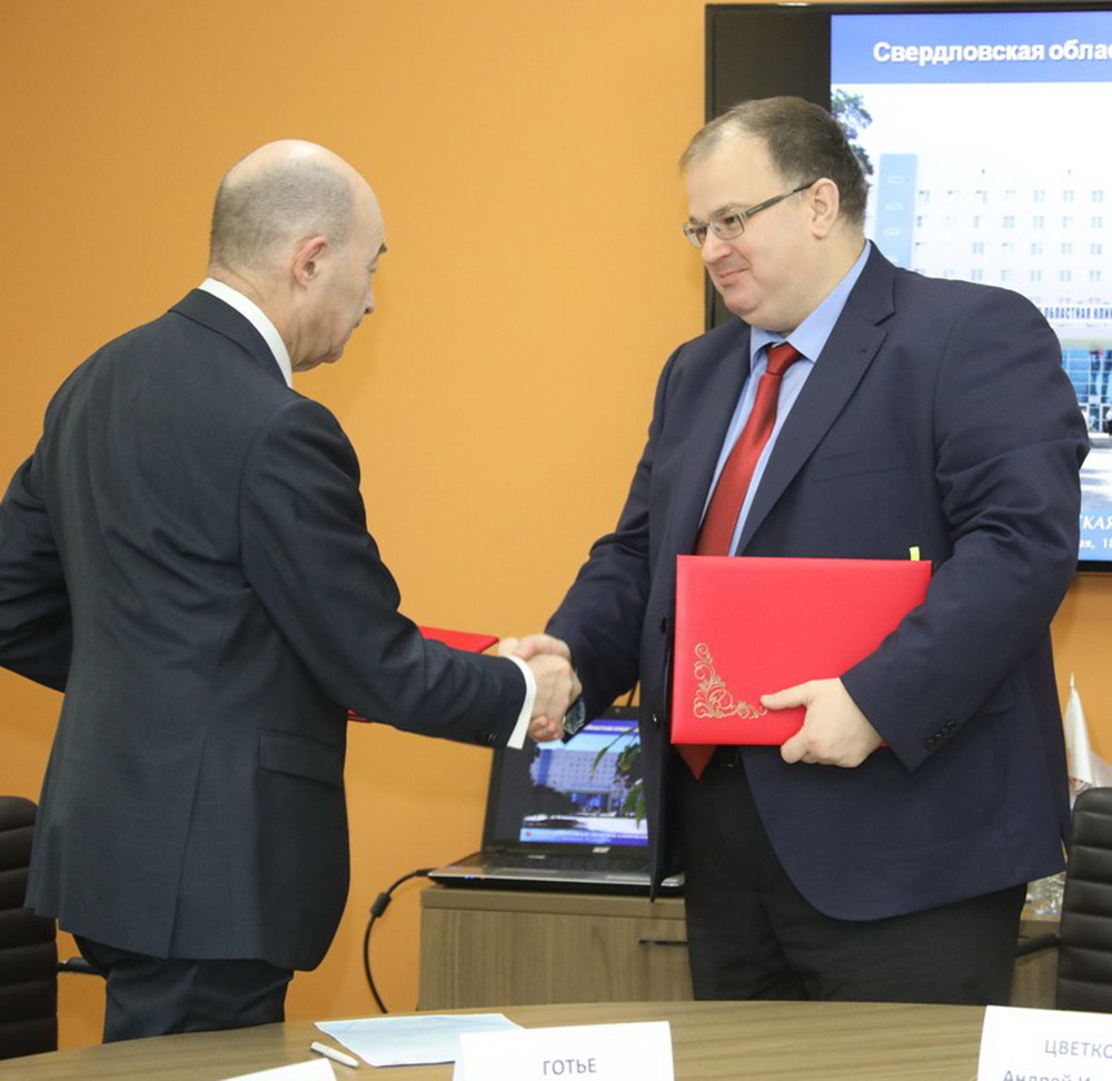 Андрей Цветков и Сергей Готье подписали соглашение о сотрудничестве в сфере развития трансплантологии