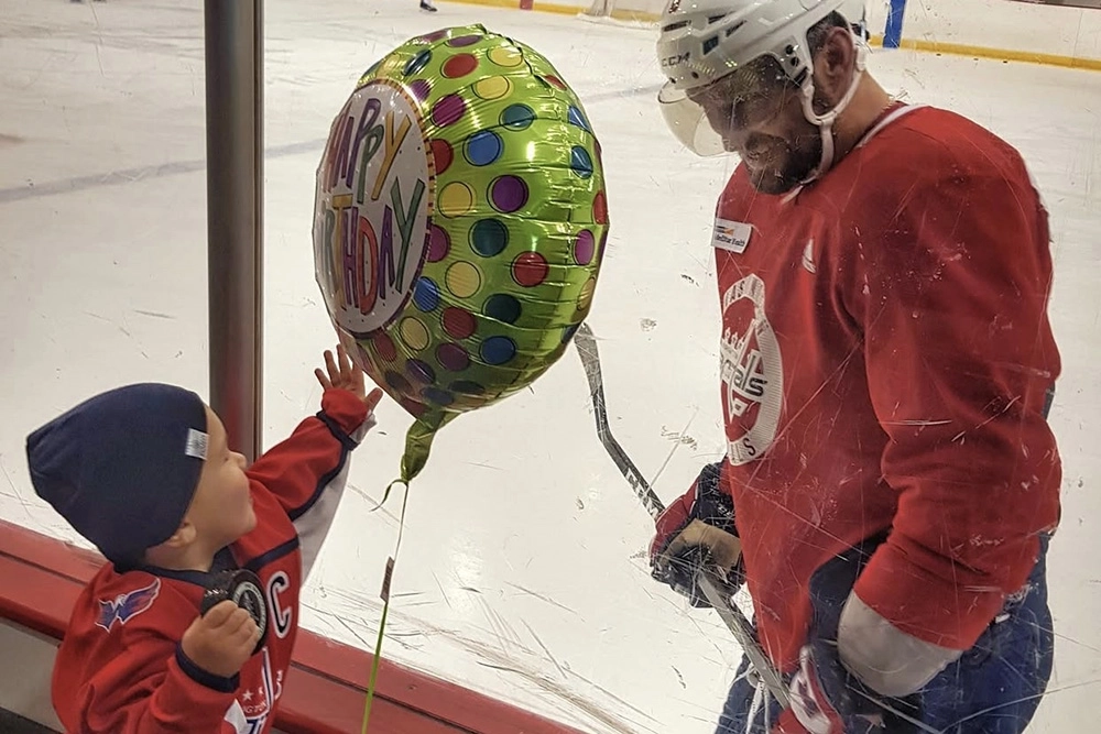 Александр Овечкин с сыном.