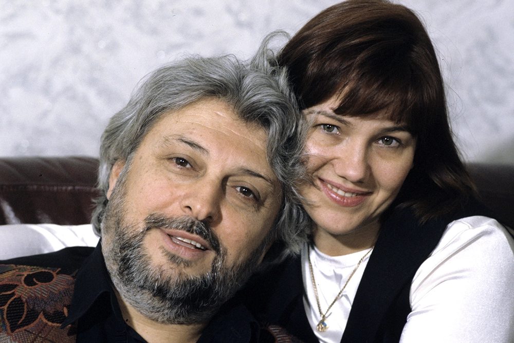 Вячеслав Добрынин с женой, 1996 г.