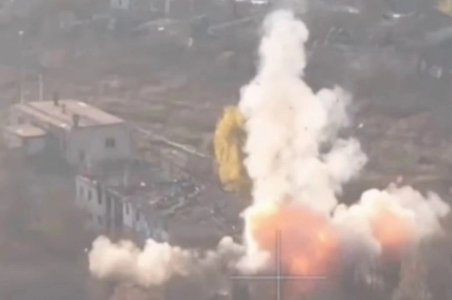 Удар по пункту управления БПЛА ВСУ в Богуславке