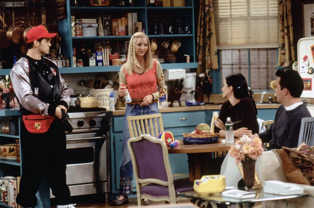 Мэтт Ле Блан, Лиза Кудроу, Кортни Кокс Аркетт и Мэтью Перри в сериале «Друзья».