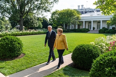 Ангела Меркель и Джо Байден.