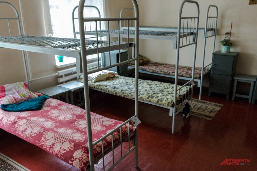 Спальня в мужском общежитии.
