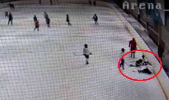 Момент столкновения.