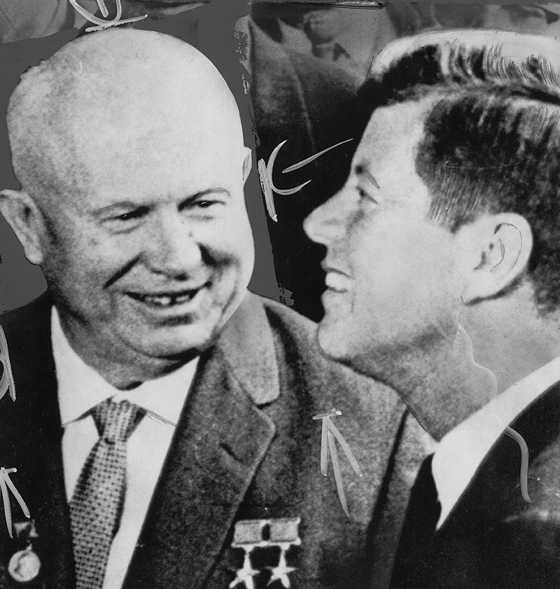 Первый секретарь ЦК КПСС Никита Хрущёв и президент США Джон Кеннеди
