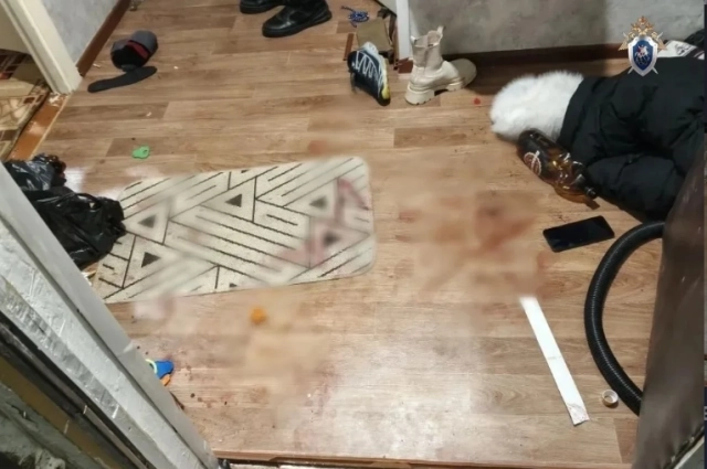 Место преступления в Охе.