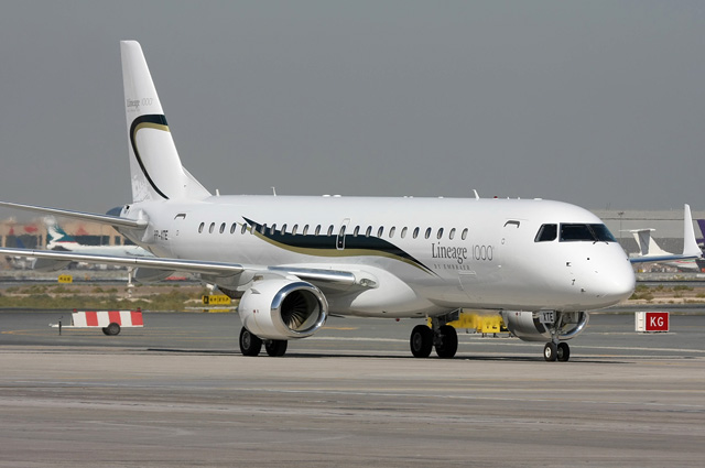 The Embraer EMB190BJ Lineage 1000