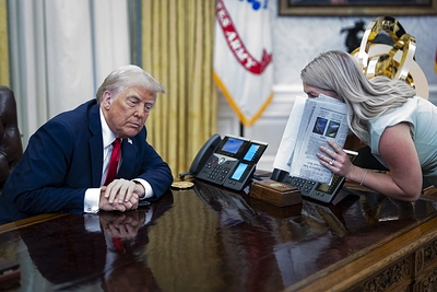 Трамп передает через Левитт свое настроение, говорят эксперты.