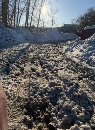 Тут настоящие сугробы