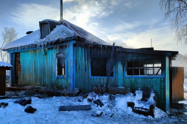 Пожар в многодетной семье на Алтае.