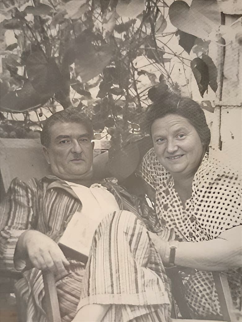 Михаил Шварцман с женой Раисой. 