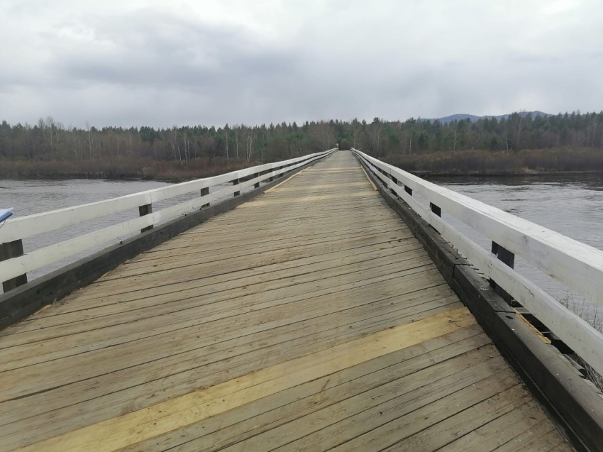 Мост через реку Чикой, который отремонтировала компания
