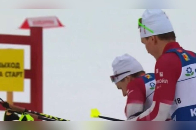 Большунов ударил Баракова на финише.