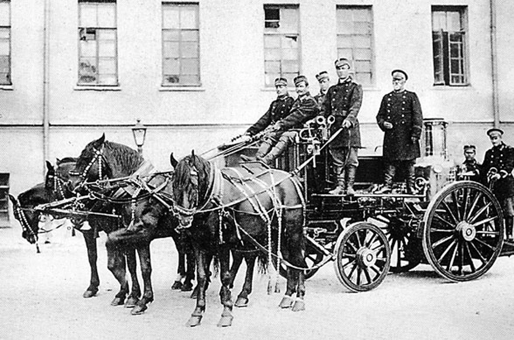 Пожарная охрана Москвы, 1900 год.
