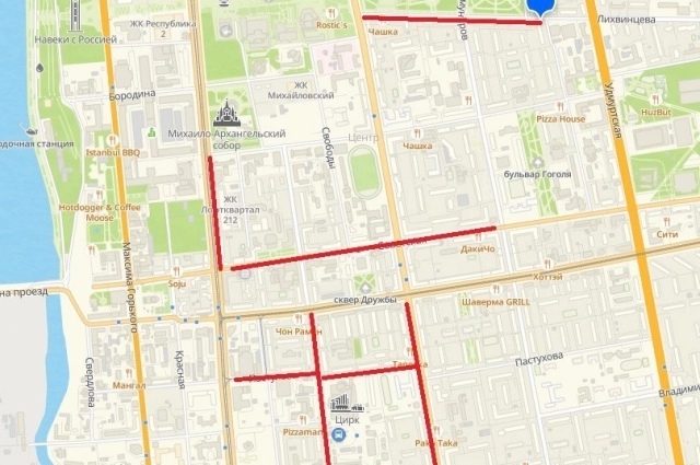 Карта новых парковок.