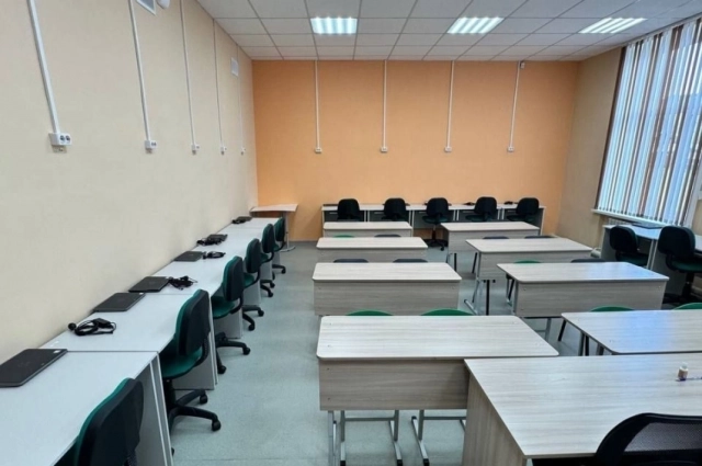 Один из классов в школе №14 в первый год после проведения капитального ремонта