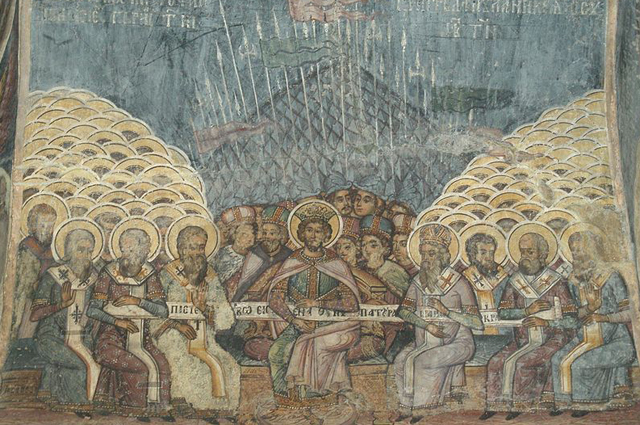 Никейский собор (фреска, XVIII век).