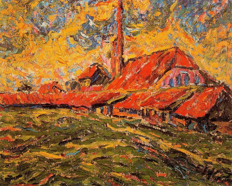 Эрих Хеккель. Кирпичная мастерская (Дангаст).