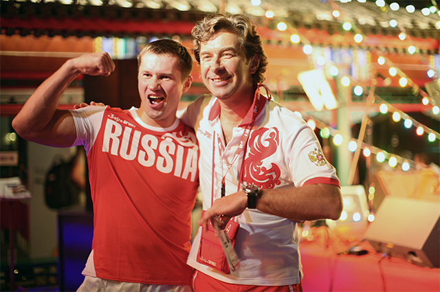 Олимпийский чемпион Алексей Немов и певец Валерий Сюткин, 2008 г.