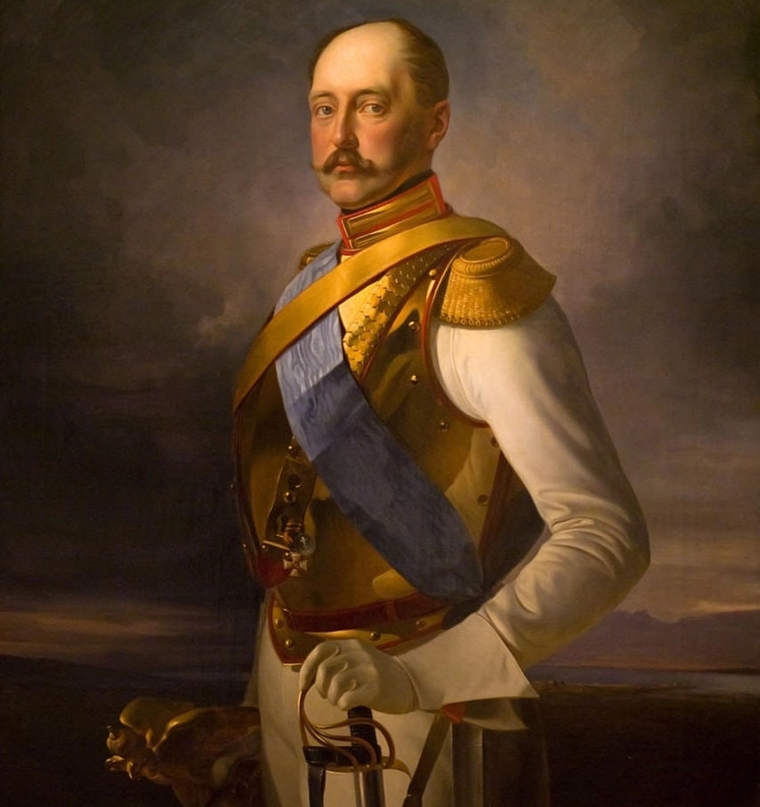 Император Николай I в парадной форме лейб-гвардии Конного полка. Портрет работы Владимира Сверчкова.