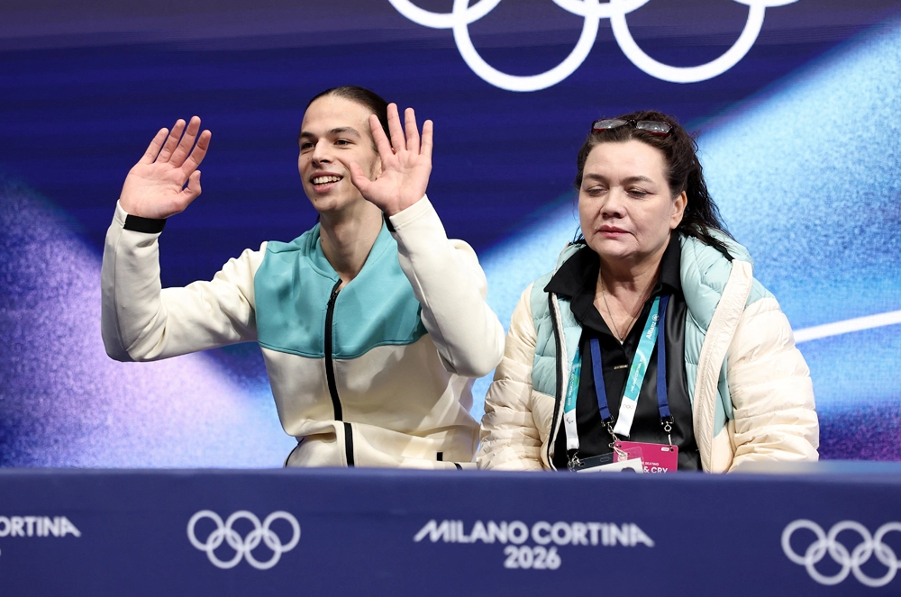 Петр Гуменник после выступления.