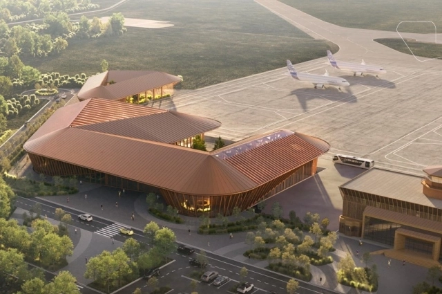 Проект аэровокзала бюро Асадова отсылает к природному ландшафту.