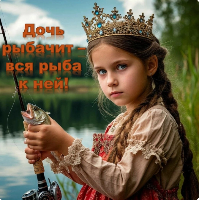 Рыбалка - дело семейное.