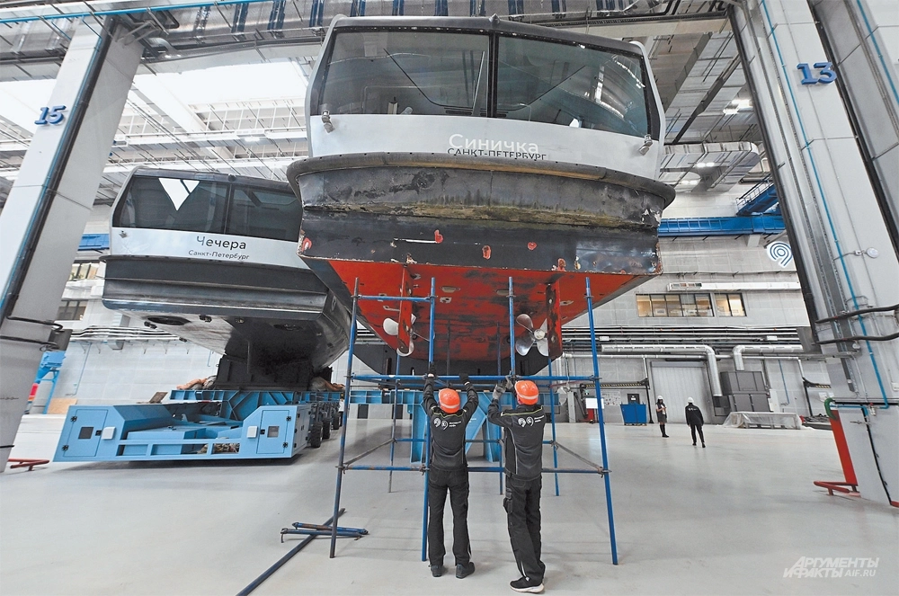 Места в&nbsp;цехе достаточно для сборки 9&nbsp;кораблей одновременно.