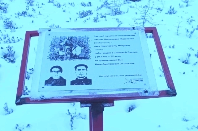 Триумфальный момент открытия памятной доски на оз. Чиринда.