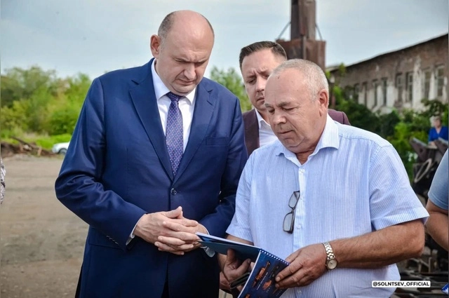 Евгений Солнцев в Переволоцком районе
