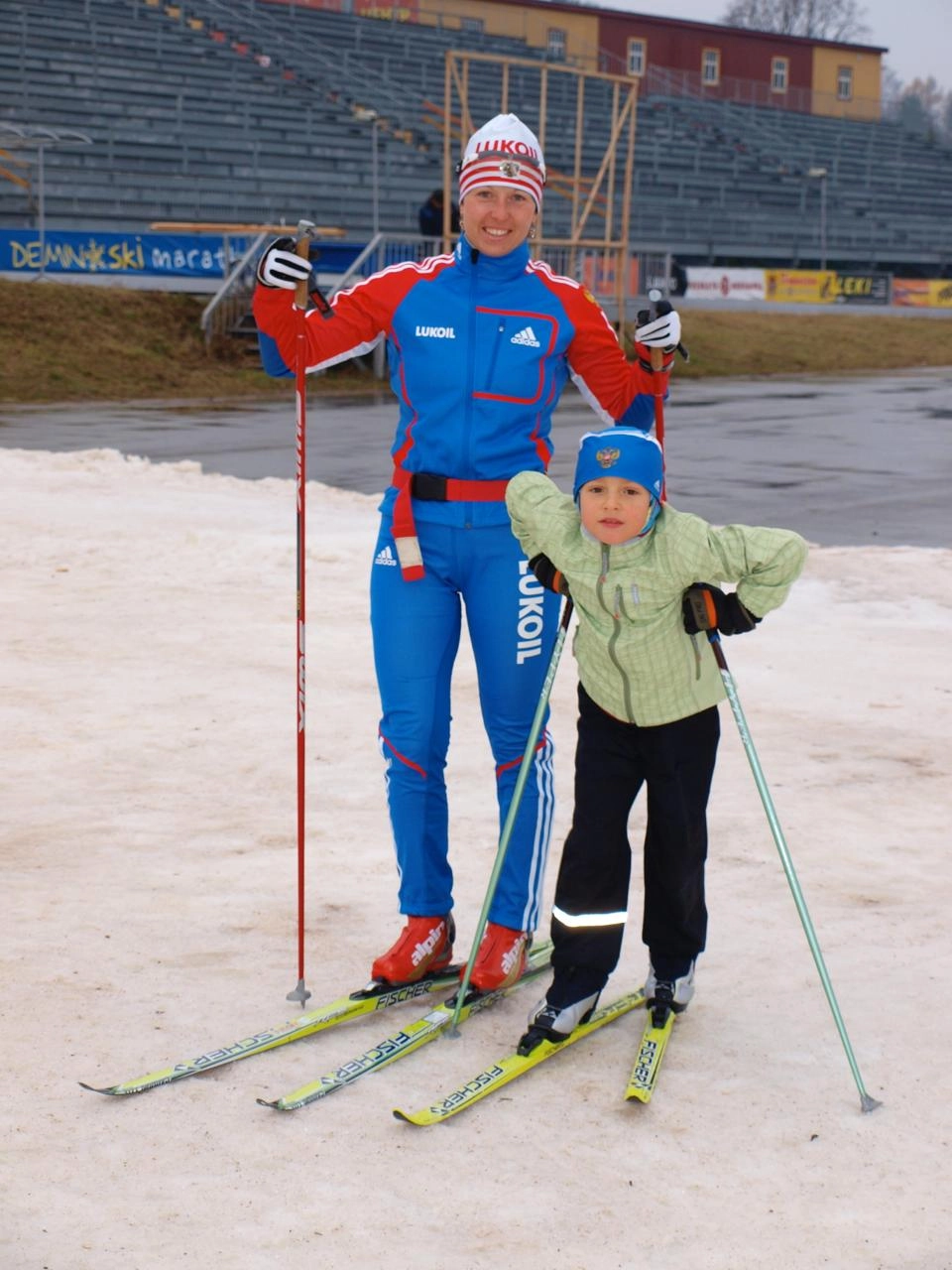 Савелий и Наталья Коростелёвы на спортивных сборах в Рыбинске.