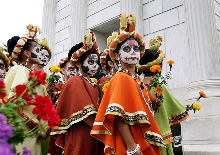 Карнавал Santa Muerte на территории арт-завода «Платфома»