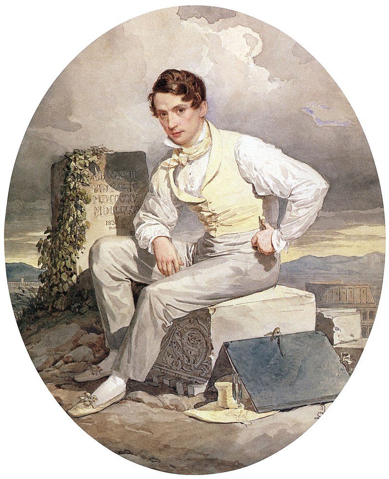Александр Брюллов. Автопортрет.