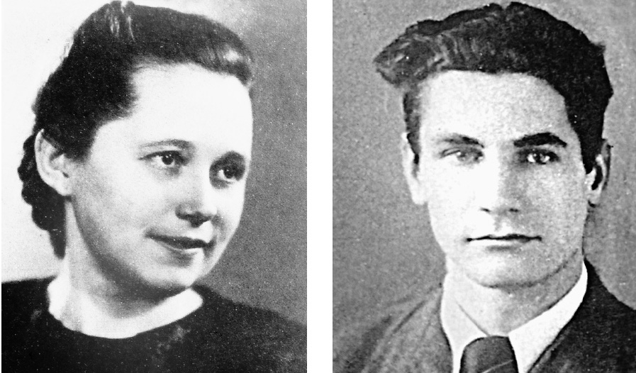 Зинаида и Евгений после окончания института в 1952 г.