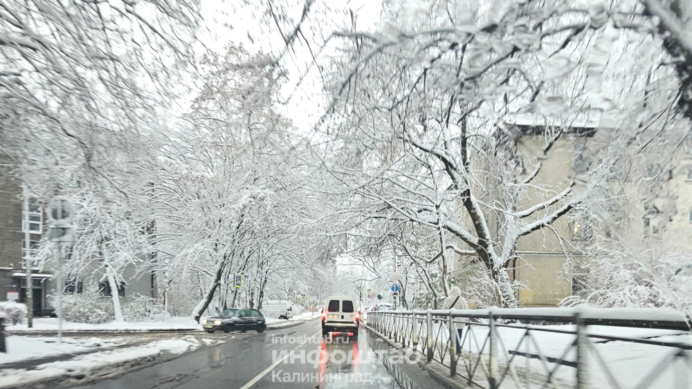 Снегопад, снег, зима