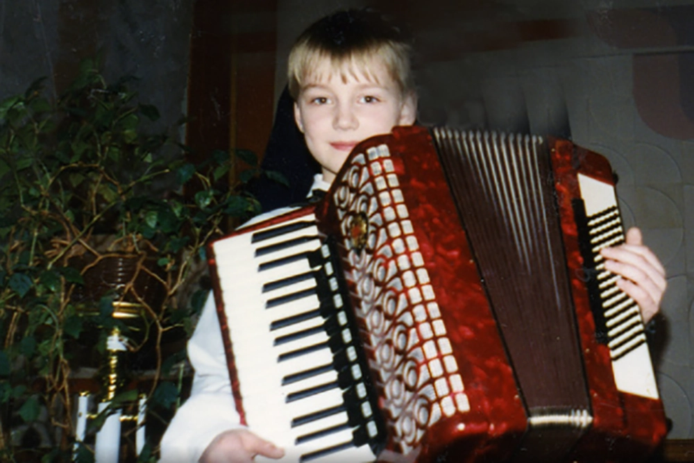 Алексей Воробьев в детстве.
