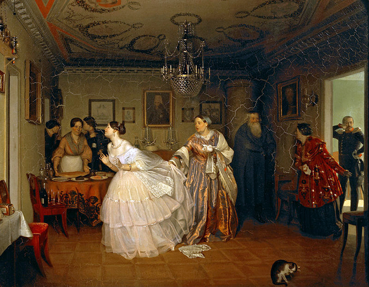 П.А. Федотов, «Сватовство майора» (1848)