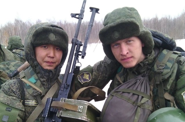 Прохождение армейской службы Батора Дагбаева