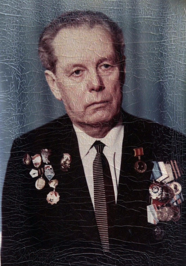 Е.Ф.Седнев - ветеран Ленметростроя.