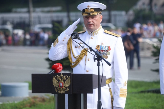 Командующий ТОФ адмирал Виктор Лиин.