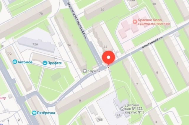 Расположение КП на карте.