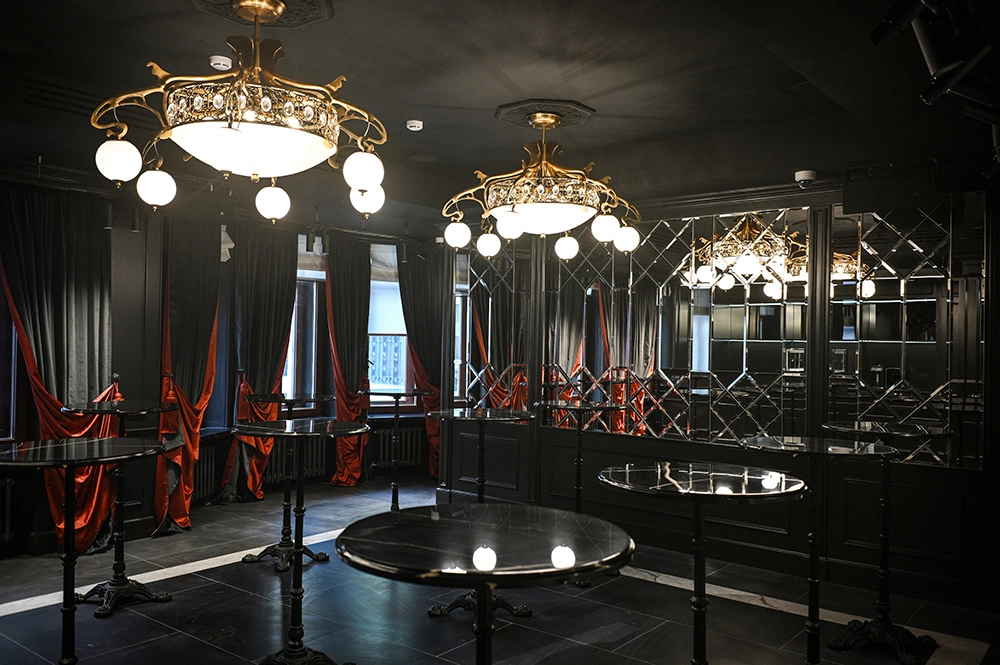 Интерьер в Театре Олега Табакова после капитального ремонта на улице Чаплыгина в Москве.