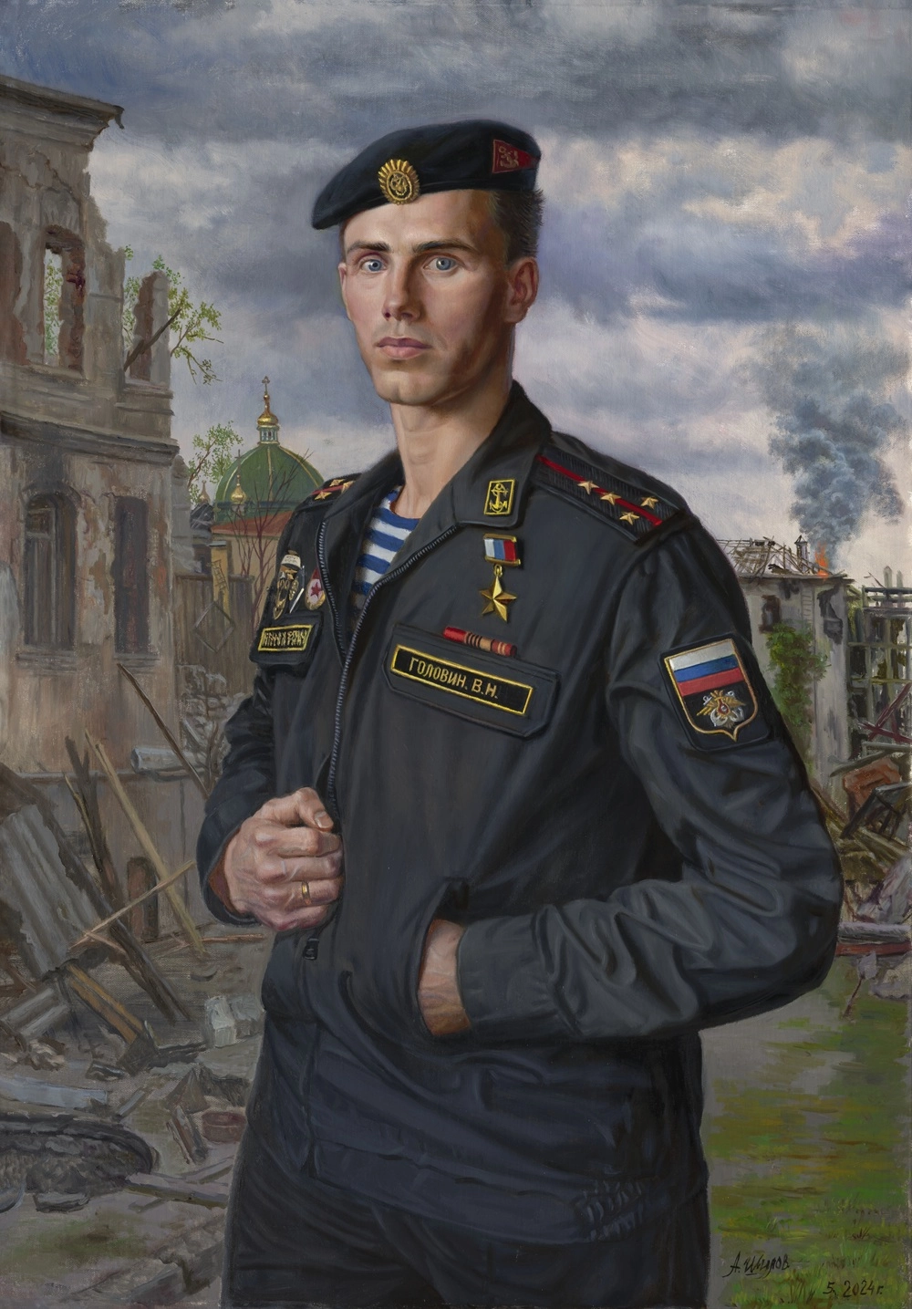 оловин Владислав, участник СВО, Герой России, освободитель Мариуполя, 2024 г.